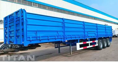 Flatbed Drop Side Trailer Will Send to Nigeria