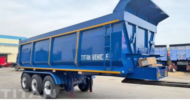 Tri Axle Semi Tipper Trailer Will Ship to Nigeria