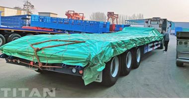 3 Axle Semi Low Loader Trailer Will Be Sent to Nigeria