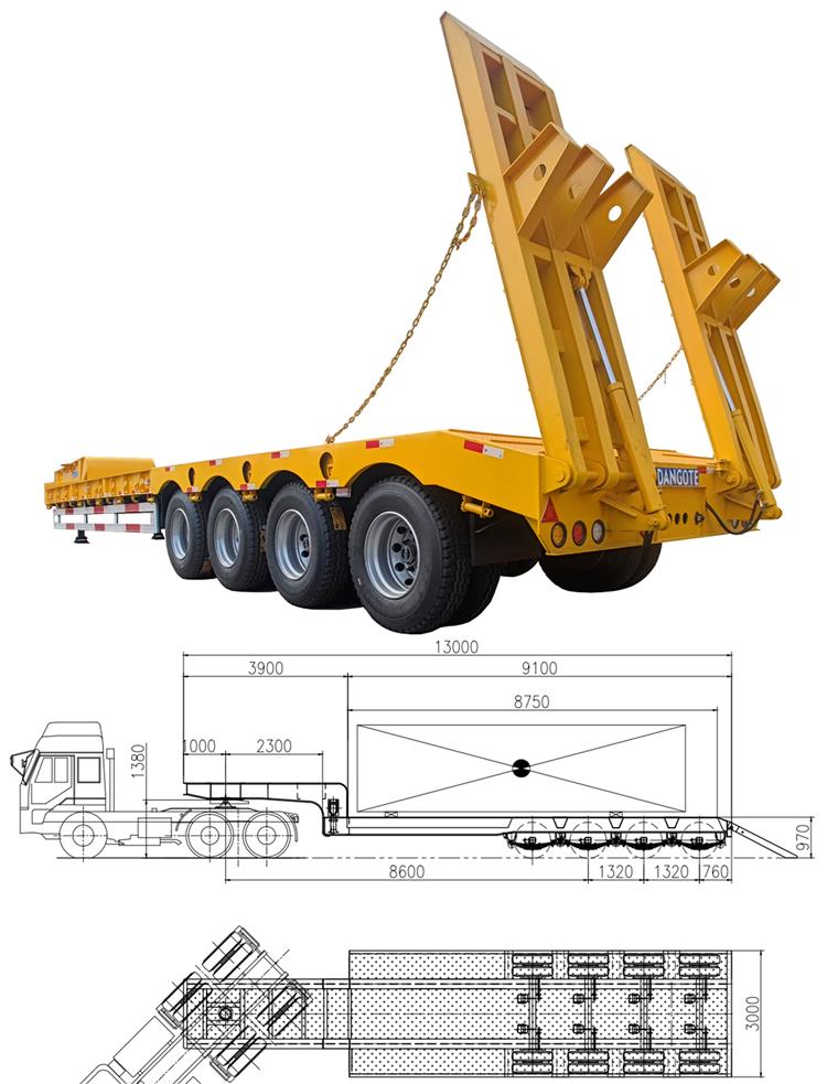 Top Low Bed Trailer Manufacturers - Lowbed for Sale in Nigeria