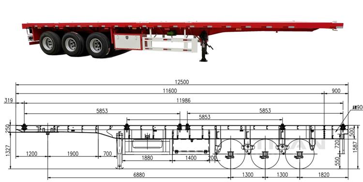 Price of Trailer in Nigeria - Different types of Beam Welding Technology of Flatbed Semi Trailer