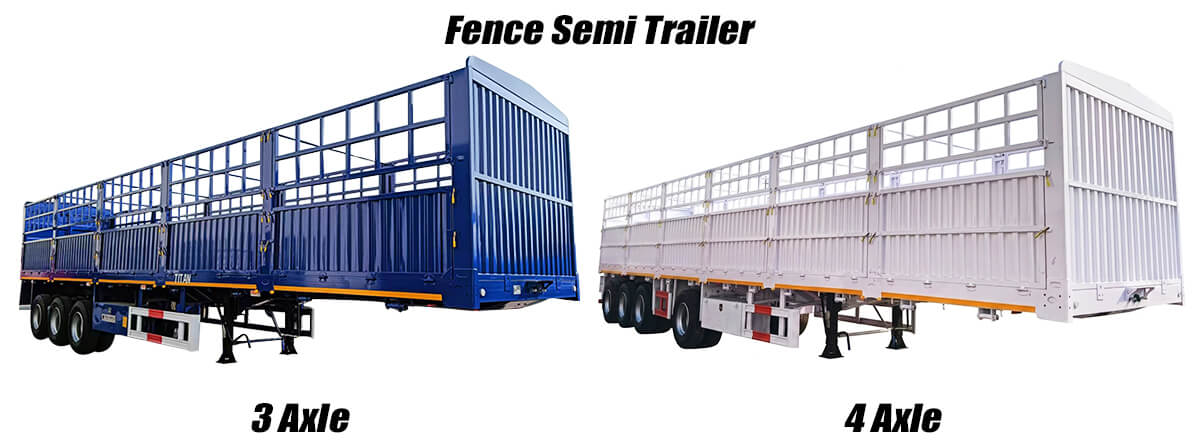Fence Semi Trailer for Sale in Nigeria | Heavy Duty Stake Semi Trailer