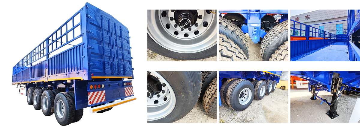 Fence Semi Trailer for Sale in Nigeria | Heavy Duty Stake Semi Trailer