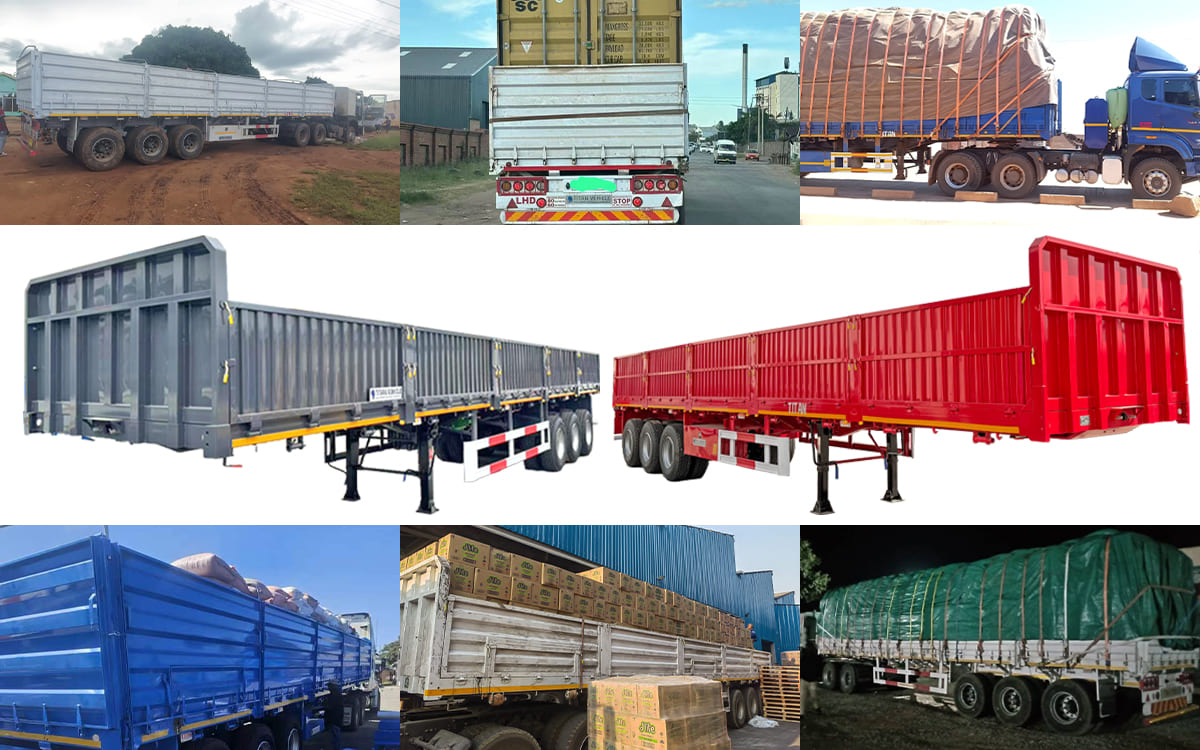 Drop Side Trailer | Cargo Side Wall Semi Trailer For Sale in Nigeria