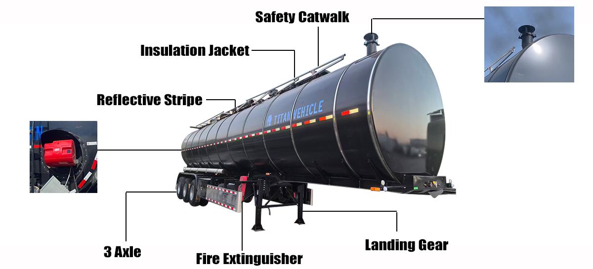 Asphalt Tanker Trailer for Sale in Nigeria | Bitumen Tanker