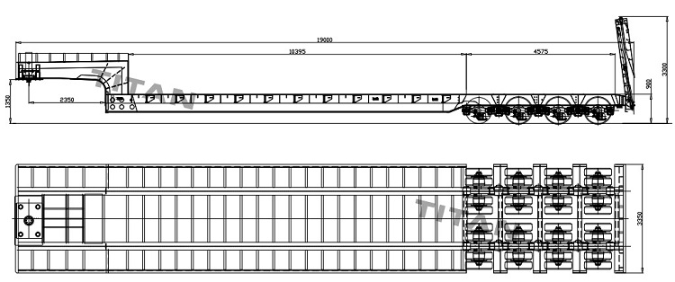 150 Ton Low Bed Trailer Price for Heavy Transport in Kenya