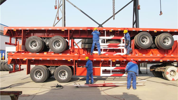 Bogie Axle Semi Truck and Flatbed Trailer for Sale in Ghana Kumasi