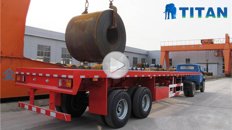 Bogie Axle Semi Truck and Flatbed Trailer for Sale