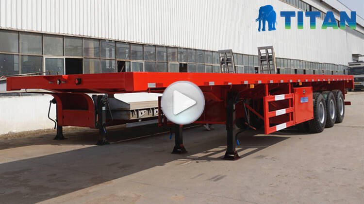 Bogie Axle Semi Truck and Flatbed Trailer for Sale