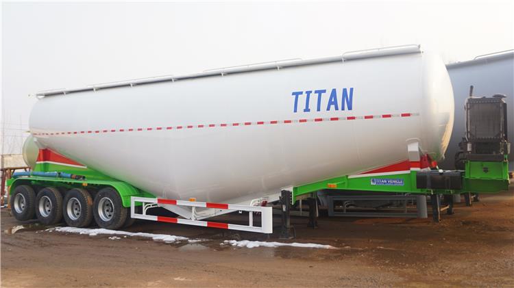 4 Axle 60 Ton Powder Tanker for Sale In Ghana Tema | Silo Semi Trailer for Sale