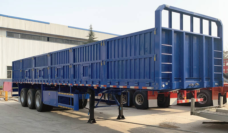 Tri Axle Drop Side Trailer Price for Sale in Ghana Kumasi