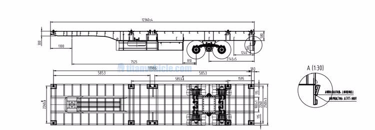 Bogie Axle Semi Truck and Flatbed Trailer for Sale in Ghana Kumasi