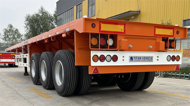 12.5m Tri Axle Flatbed Trailer for Sale In Nigeria Lagos