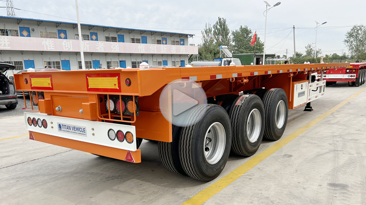 12.5m Tri Axle Flatbed Trailer for Sale In Nigeria Lagos
