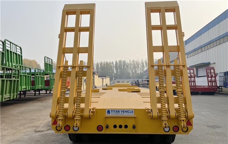 Spot Promotional 4 Axle 40 feet Low Bed Trailer | Excavator Trailer for Sale In Nigeria