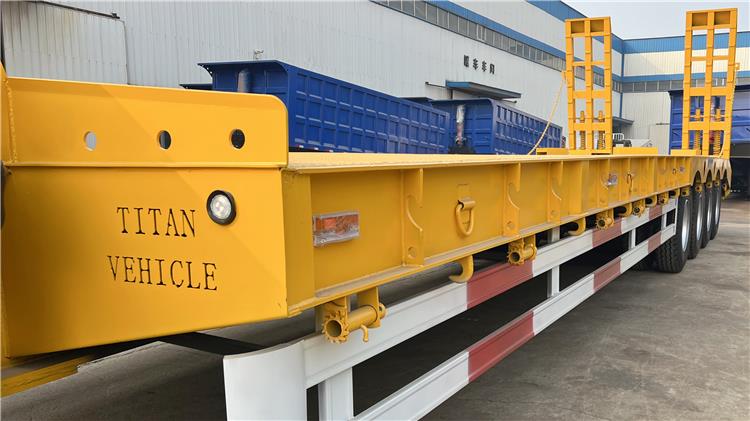 Spot Promotional 4 Axle 40 feet Low Bed Trailer | Excavator Trailer for Sale In Nigeria