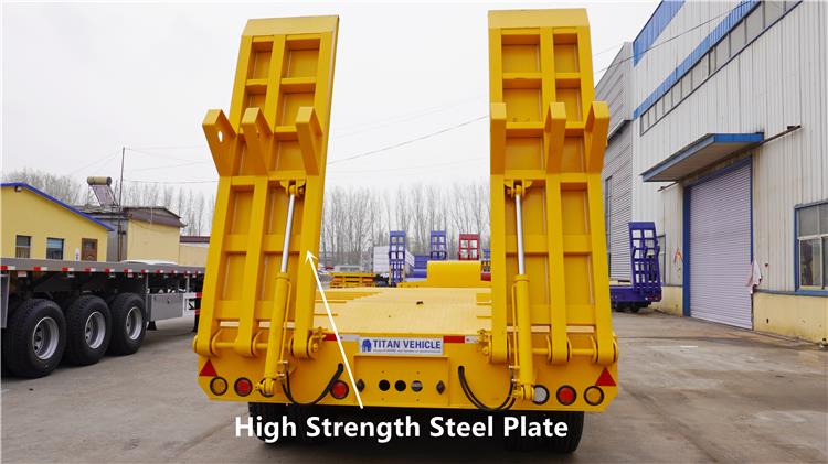 Spot Promotional 4 Axle 40 feet Low Bed Trailer | Excavator Trailer for Sale In Nigeria