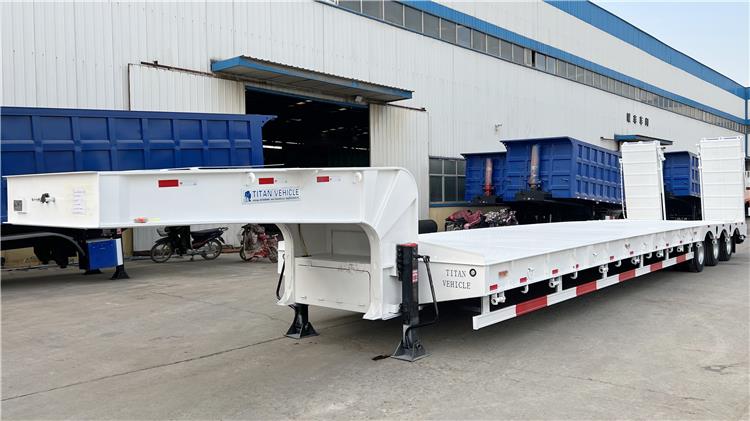 Tri Axle Low Bed Trailer for Sale In Nigeria | Low Bed Truck Trailer Price