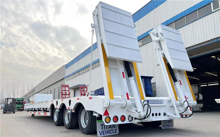 Tri Axle Low Bed Trailer for Sale In Nigeria | Low Bed Truck Trailer Price
