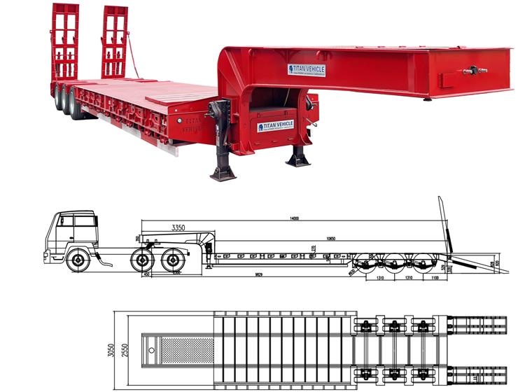 80 Ton Low Loader Trailer for Sale In Abuja, Nigeria - Nigerian Sino Trucks Limited