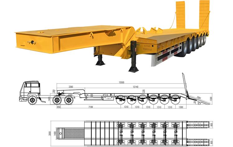 Drop Deck Low Loader Semi Trailer Transport In Lagos | Sinotruk Nigeria