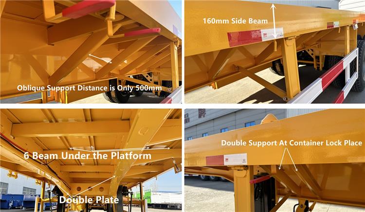 Flat Bed Trailer Price In Nigeria | 40ft Flatbed Container Trailer In Lagos