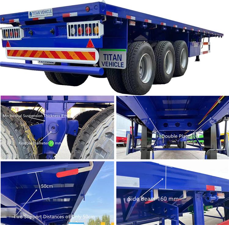 40ft Flatbed Semi Trailer with 3 Axles for Sale In Nigeria Lagos - Sinotruk Nigeria