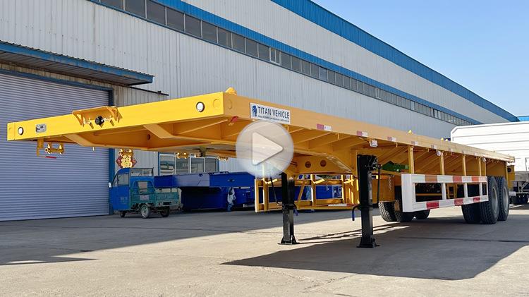 Flat Bed Trailer Price In Nigeria | 40ft Flatbed Container Trailer In Lagos