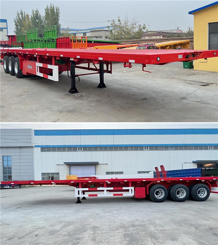 China 3/Tri Axles Trailer Price In Nigeria | Tri Axle 40ft Container Flatbed Trailer Nigeria