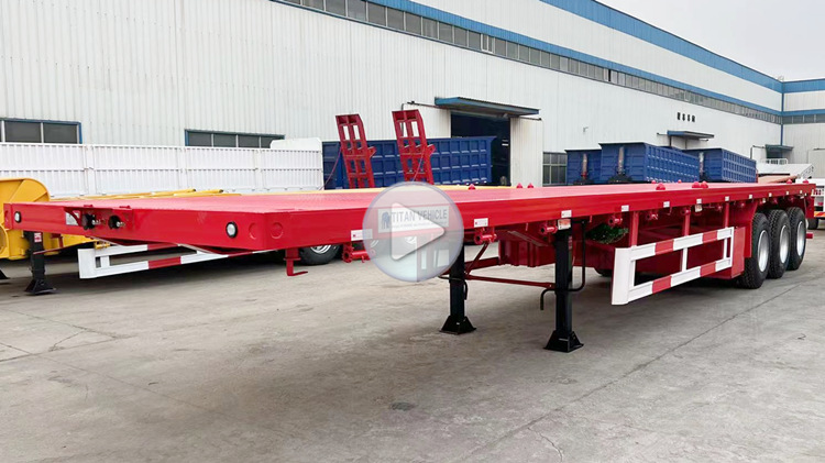 China 3/Tri Axles Trailer Price In Nigeria | Tri Axle 40ft Container Flatbed Trailer Nigeria