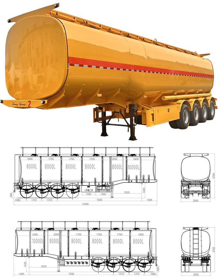 Sinotruk Nigeria Fuel Tanker Semi Trailer for Sale Near Me In Nigeria