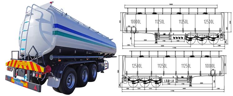 45000 Liters Fuel Tanker Trailer for Sale In Nigeria Lagos