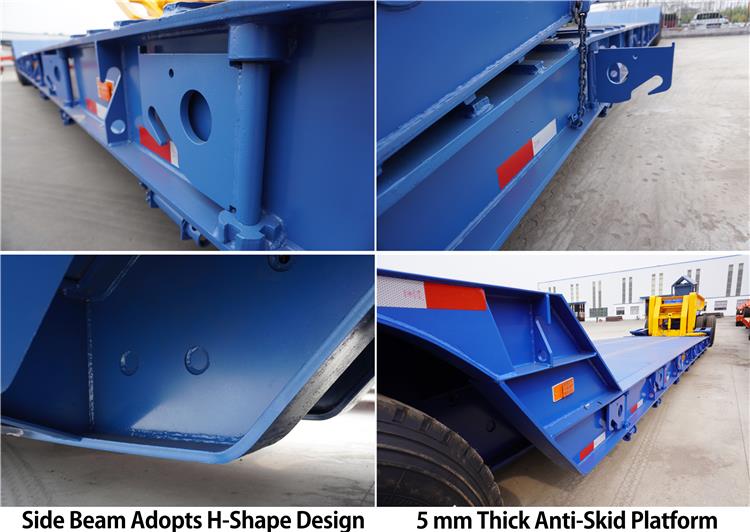 150T Heavy Duty Detachable Gooseneck Lowboy Trailer for Sale in Nigeria Abuja