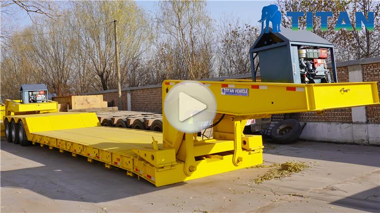 Tri Axle Removable Gooseneck Lowboy Trailers for Sale in Nigeria