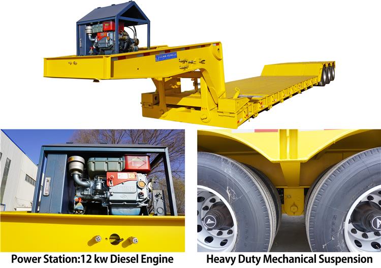 Tri Axle Removable Gooseneck Lowboy Trailers for Sale in Nigeria