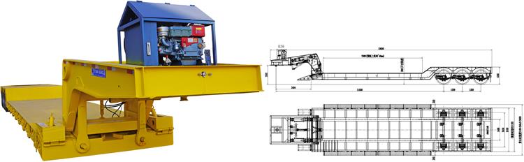 Tri Axle Removable Gooseneck Lowboy Trailers for Sale in Nigeria