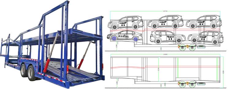 Sevan Nigeria 2 Axle Car Carrier Trailer for Sale In Nigeria