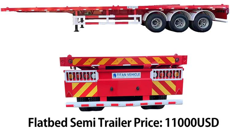 Sevan Nigeria Tri Axle 40 ft Flatbed Trailer for Sale In Nigeria