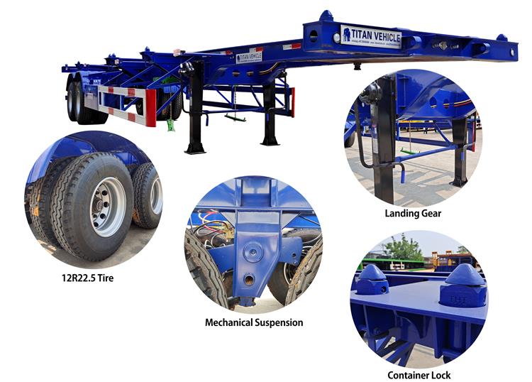 2 Axle 40 ft Skeleton Container Trailer In Abuja - Sevan Construction Nigeria