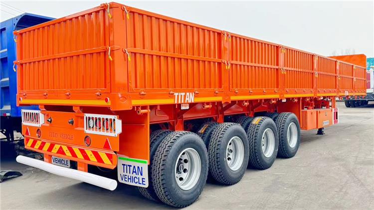 4 Axle 40ft High Side Wall Trailer for Sale In Nigeria