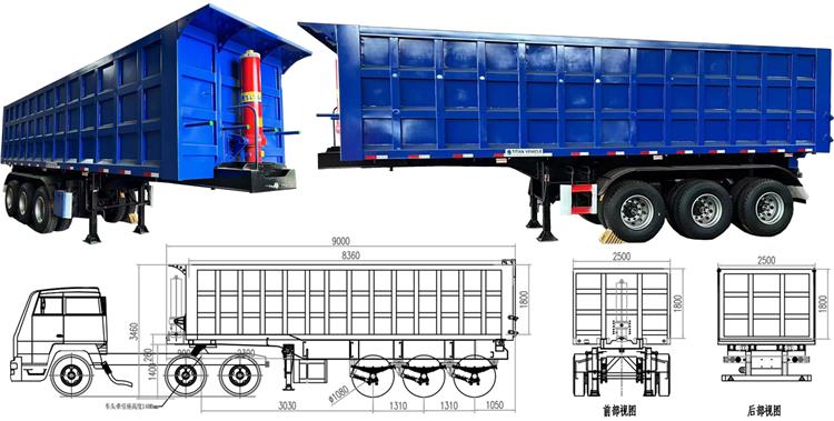 35CBM Tipper Semi Trailer for Sale in Nigeria