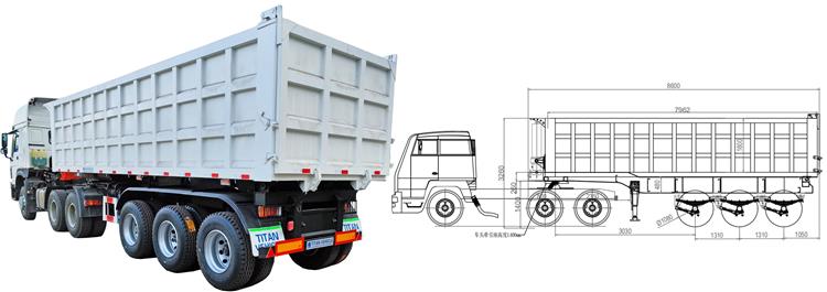 3 Axle Semi Tipper Trailer for Sale In Nigeria Lagos