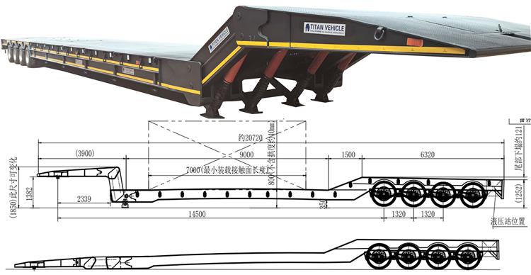 4 Axle Folding Gooseneck Trailer for Sale In Nigeria, Abuja