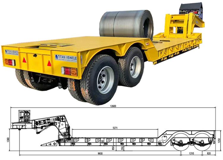 2 Axle Detachable Gooseneck Lowboy Trailer for Sale In Nigeria Lagos