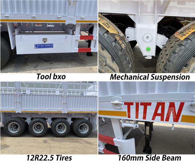 4 Axle Fence Cargo Semi Trailer for Sale In Nigeria Lagos