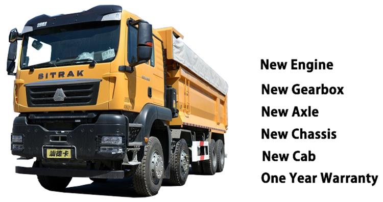 Second Hand Sitrak Dump Truck 8x4 Price for Sale In Nigeria Lagos