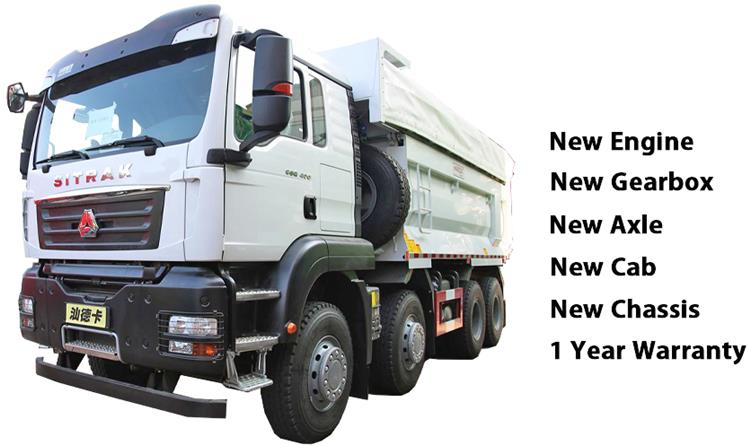 Used Sitrak C6G Dump Truck 8x4 ZZ3316N256ME1 for Sale In Nigeria