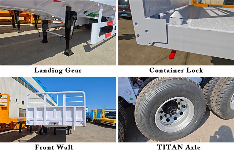 13m Tri Axle Flat Bed Trailer for Sale Price In Lagos, Nigeria