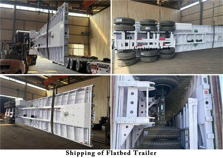 13m Tri Axle Flat Bed Trailer for Sale Price In Lagos, Nigeria
