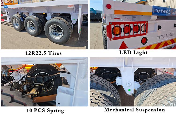 13m Tri Axle Flat Bed Trailer for Sale Price In Lagos, Nigeria